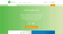 Desktop Screenshot of lillehealthcare.com